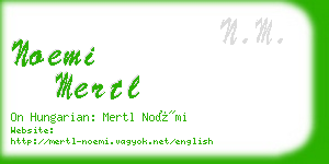 noemi mertl business card